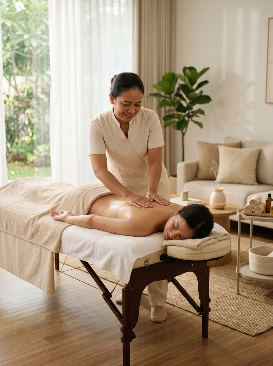 Terapis Family Massage melayani pijat di rumah